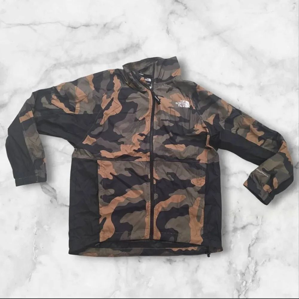 The North Face Camo Windbreaker Jacket Size Small